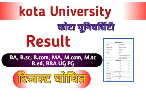 uok m.a previous result 2023|Kota University MA Result 2024 UOK M.A Previous Final Year.